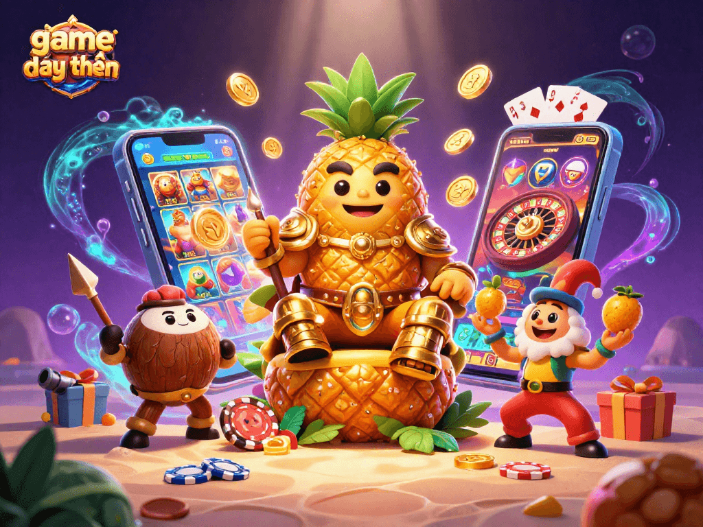 Engage in exponential fun with game đổi thưởng featuring vibrant 3D characters and casino elements.