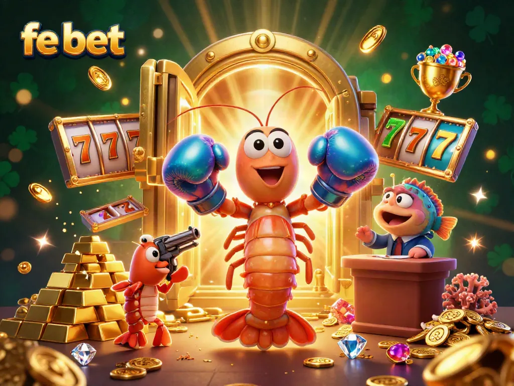 Engage in thrilling gaming with fe bet as the mantis shrimp and pistol shrimp celebrate jackpot wins