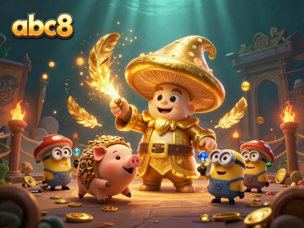 Enjoy thrilling gameplay at abc8 with an enchanting wizard and treasures in a magical casino world.
