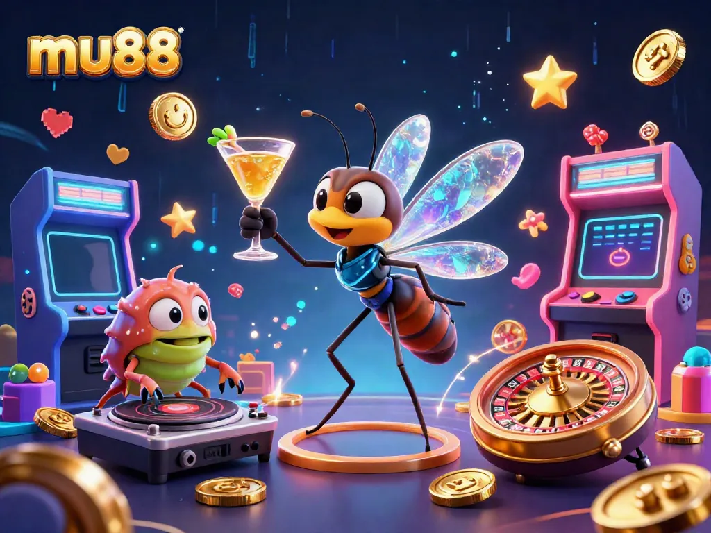 Experience exciting gambling adventures at mu88 with our vibrant casino mascot illustrations!