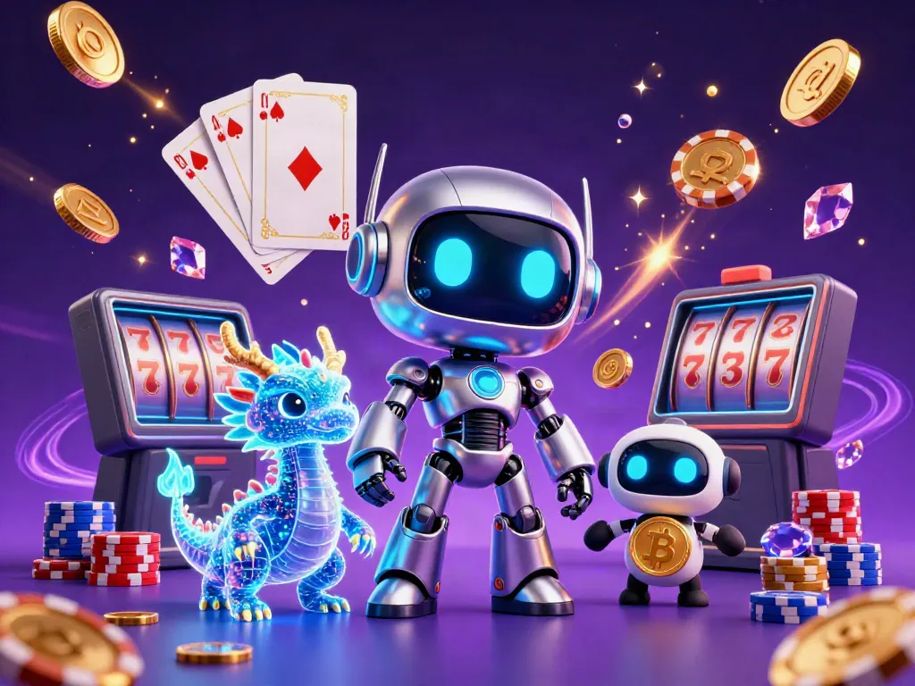 Experience vibrant excitement at 68win, with a dazzling display of casino elements and characters.