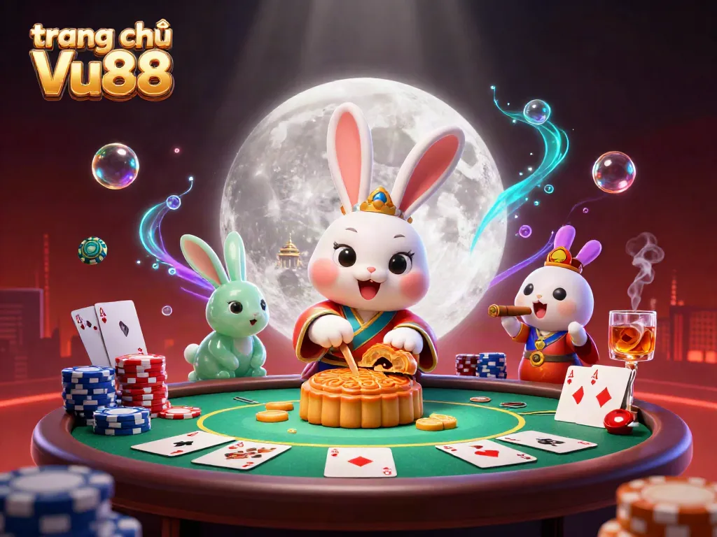 Experience the thrilling atmosphere of trang chủ Vu88 with dynamic poker action and vibrant casino elements.