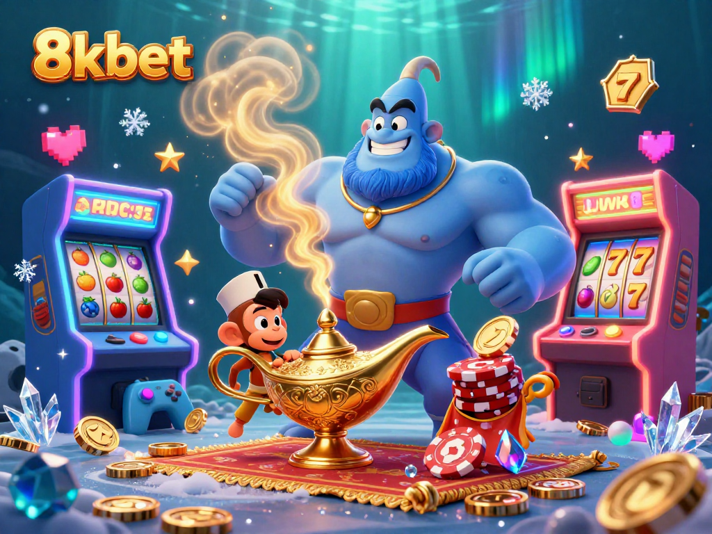 Spin to win on 8xbet's vibrant jackpot adventure featuring genie magic!