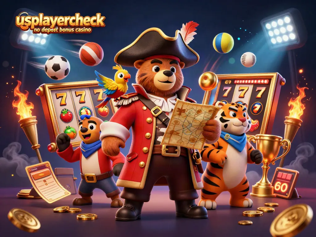 Join the excitement at usplayercheck no deposit bonus casino with vibrant cartoon characters and dynamic gaming elements.