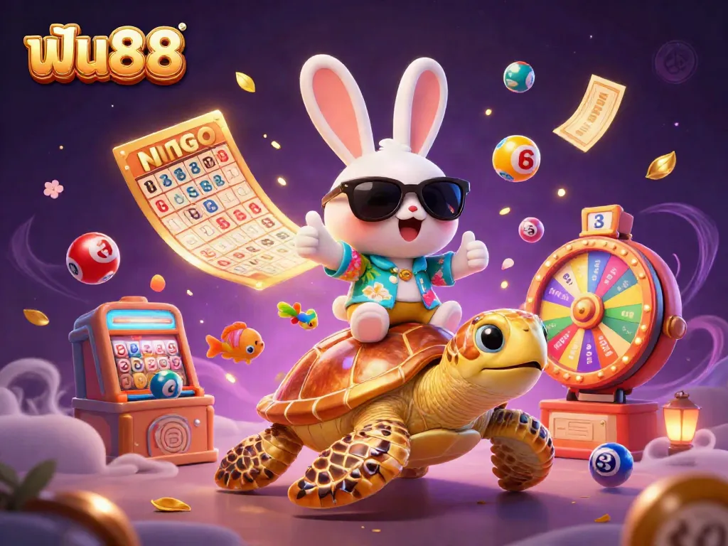 Engage in thrilling games at ฟัน88 with colorful casino elements and lucky characters enhancing the excitement.